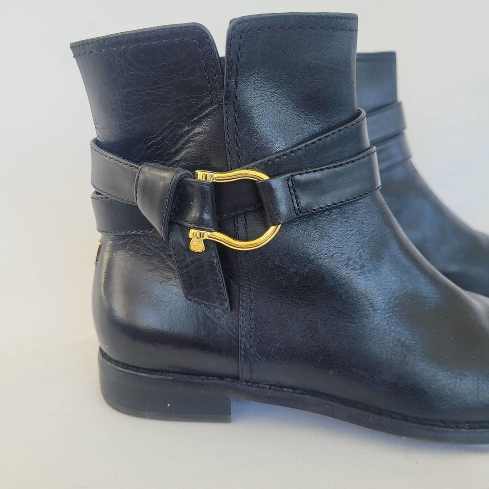 Sperry Women’s Clinton Black Leather Ankle Boots Size 6 NWOT - Picture 5 of 8